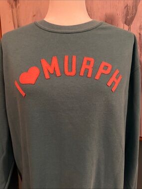 Teal 'I ♥ MURPH' Crewneck Sweatshirt